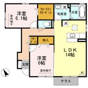 D-roomビオラの間取り画像