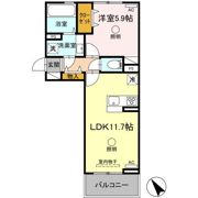アベニール新八代の間取り画像