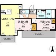 ルピナスシーサイド B棟の間取り画像