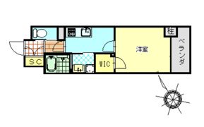 ラルジュ皆実の間取り画像