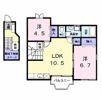 メゾンジュネスⅡの間取り画像