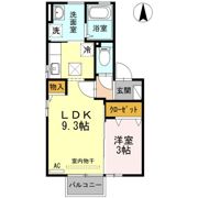 エリタージュ A棟の間取り画像
