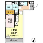コラージュくりたの間取り画像