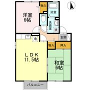 アークフラッツ A棟の間取り画像