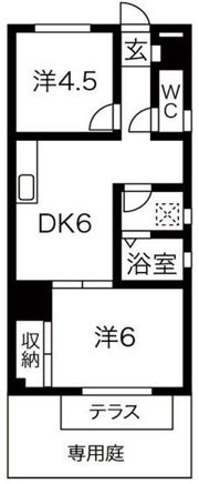 奥村ハイツの間取り画像