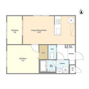 ウェルスクエアイズム上北沢の間取り画像