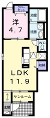 ラフレシールⅡの間取り画像