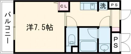 THE MUTUAL 藤崎宮の間取り画像