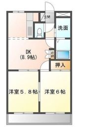 エスポワール竹鼻の間取り画像