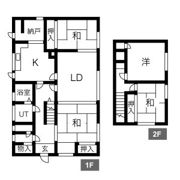 小樽市桜3丁目戸建の間取り画像