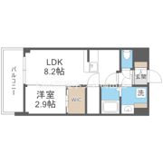 セレニテ天六ミラクの間取り画像