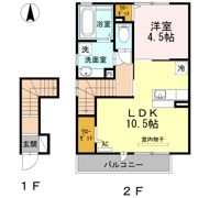 ハーモニー新水前寺Ⅱの間取り画像