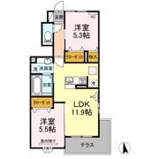 D-room新生の間取り画像