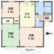 シャトレ庄内 A棟の間取り画像