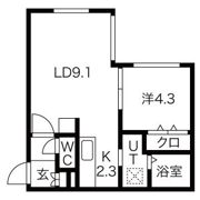 コンフォール手稲の間取り画像