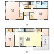 半田市苗代町2丁目戸建の間取り画像