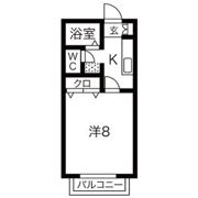 KEコーポ桃山の間取り画像