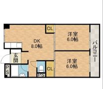 ローズハイツ茨木の間取り画像
