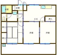 第2宗コーポBの間取り画像