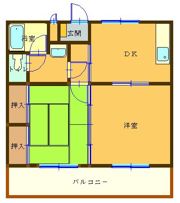 第2宗コーポAの間取り画像