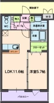 ジュリアーノⅡの間取り画像