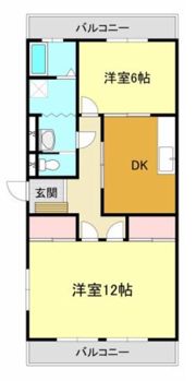 坂口マンションDの間取り画像