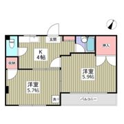 加島コーポの間取り画像