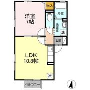 プリメーラいそあいⅡの間取り画像