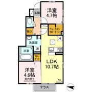 D-room Bleuの間取り画像