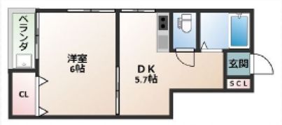 ときわ岬ハイツの間取り画像