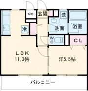 アンジュ京都天神川の間取り画像