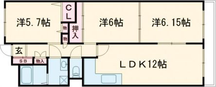 プレミールソシアの間取り画像
