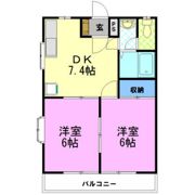 陽北ビレッジ B棟の間取り画像