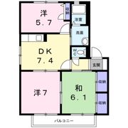 シャーメゾン平木 Bの間取り画像