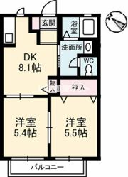 ピースグリーン B棟の間取り画像