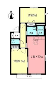 サンハイムBの間取り画像