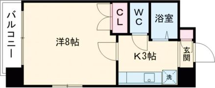 マーカス水前寺北の間取り画像