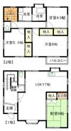 下野緑町戸建の間取り画像