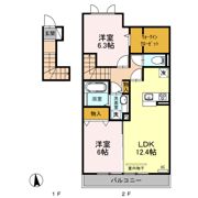 グリーンライズ Aの間取り画像