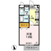 パルフェ三輪 Aの間取り画像