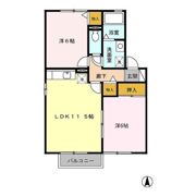 セジュールプリムの間取り画像