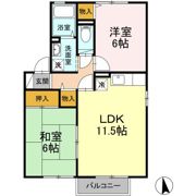 クレストコート谷山の間取り画像