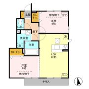 エレンシア Bの間取り画像