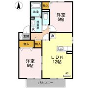 ガーデンビレッジ A棟の間取り画像
