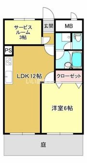 スカイコート大手町の間取り画像