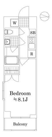 EL VIENTO EARTH OMORI SANNOHの間取り画像