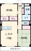 ハツミマンションBの間取り画像