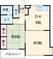 ハイツハツミAの間取り画像