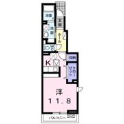 アルドーレ東合川 Bの間取り画像