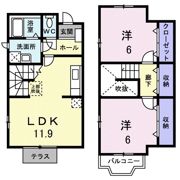 サンシャイン三田 Aの間取り画像